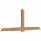 Ekena Millwork Eugene Smooth Timber Gable Bracket, Western Red Cedar, 108"W x 40"H x 3 1/2"D x 5 1/2"F, 9/12 Pitch GBW108X40X0406EUG00SWR - alternate 4